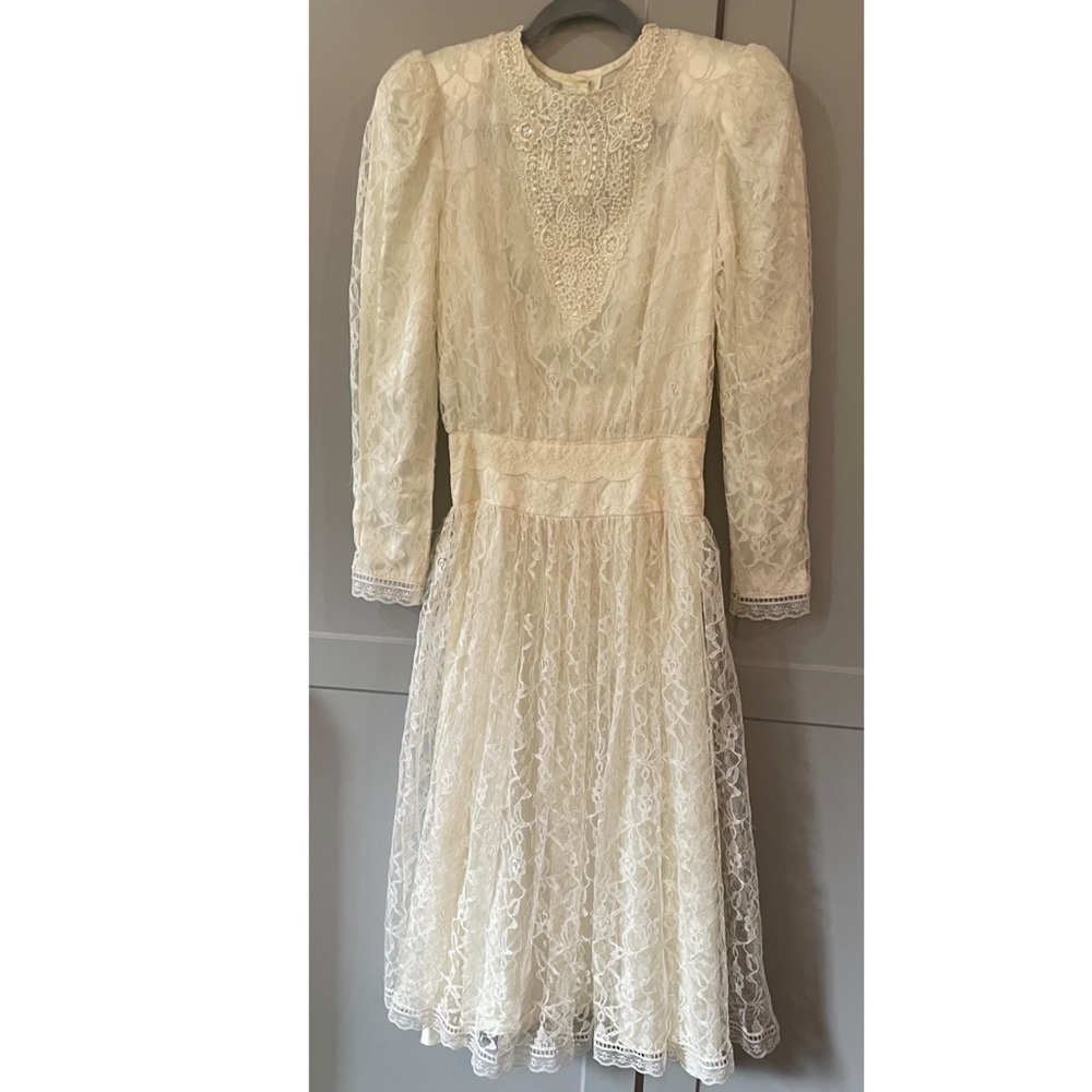 Vintage lace Gunne Sax by Jessica McClintock